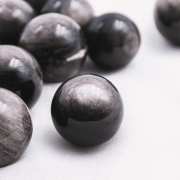 Sliver Obsidian Sphere